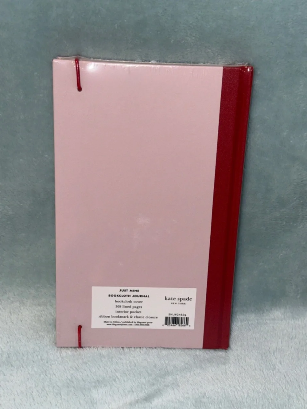 kate spade Pink and Red 'g' Hardcover Journal